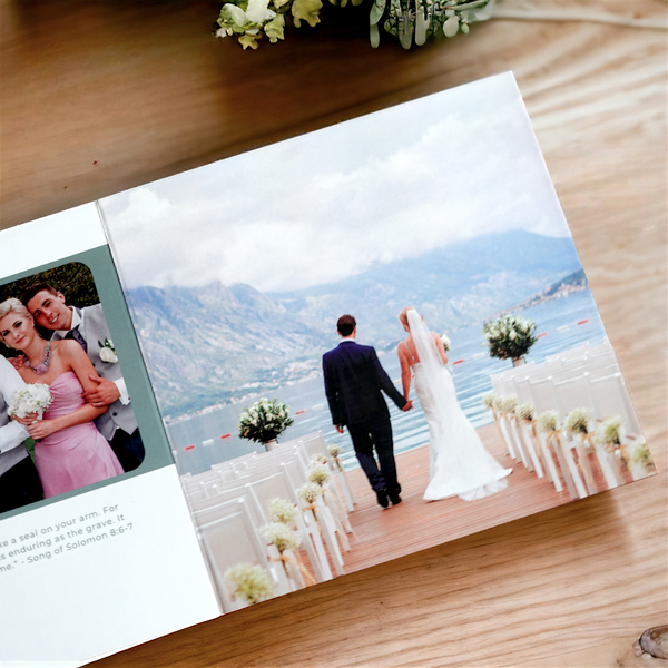 Minimalist Floral Wedding Album