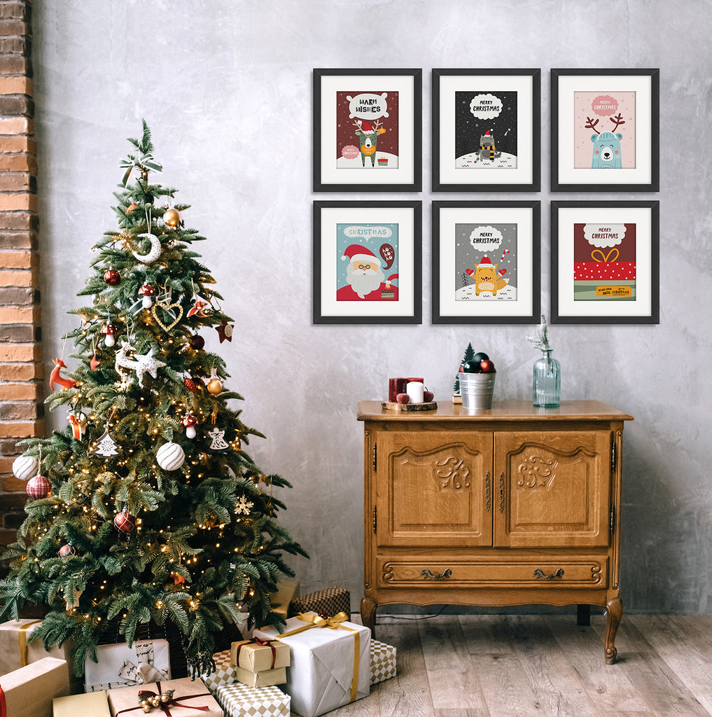 Christmas Box Vector Frames