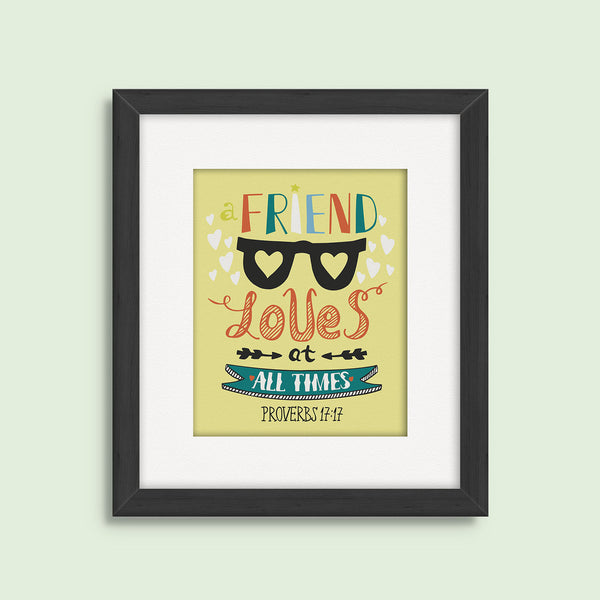 "Friend" Kid's Bible Verse Frames