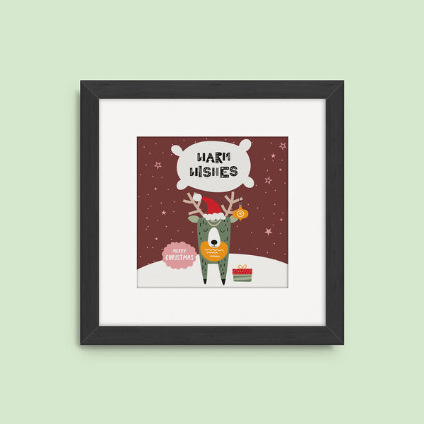 Christmas Deer Vector Frames